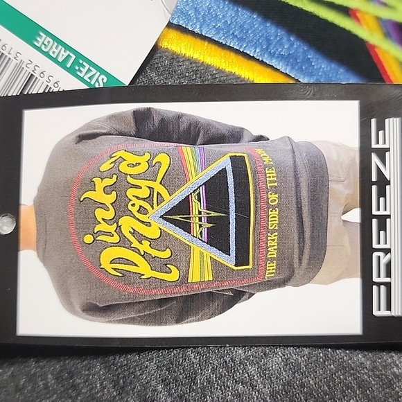 PINK FLOYD Sweatshirt Ebroidered Front Back and Sleeve Dark Side of the Moon - Picture 2 of 6